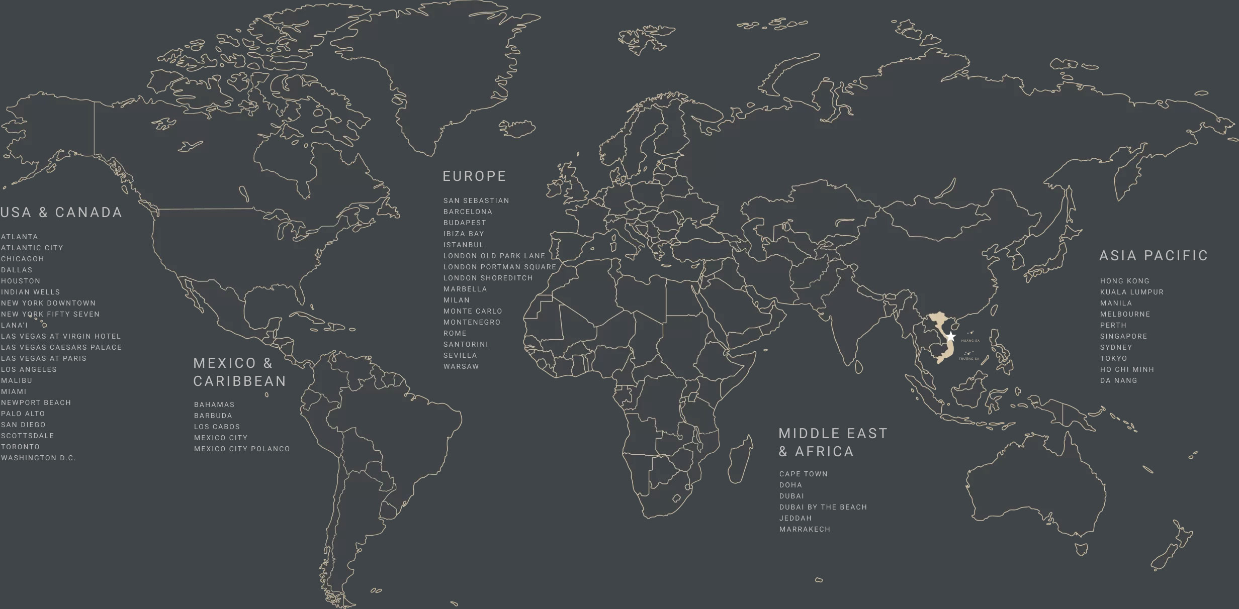 Nobu Global Map