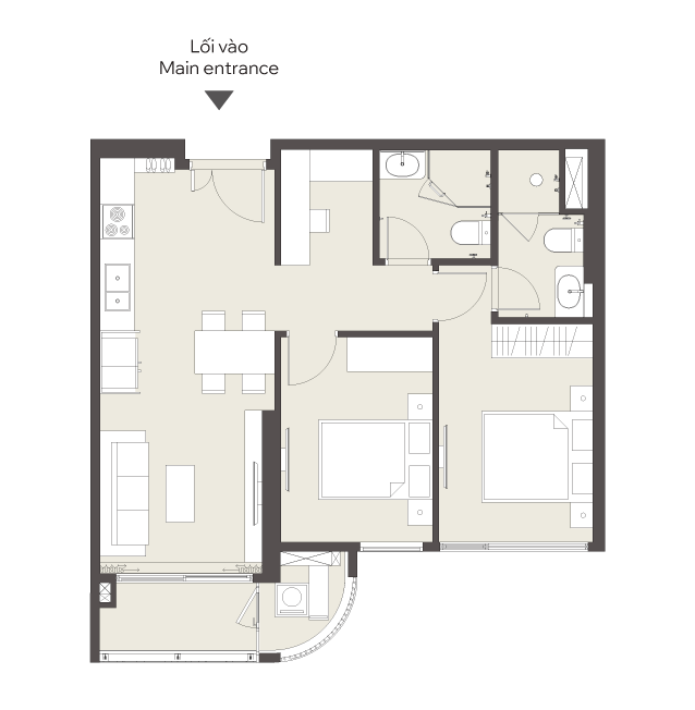 Layout 2PN+ Loai 1_palma 1_Lumiere Orient Pearl